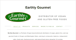 Desktop Screenshot of earthlygourmet.com