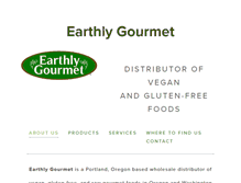 Tablet Screenshot of earthlygourmet.com